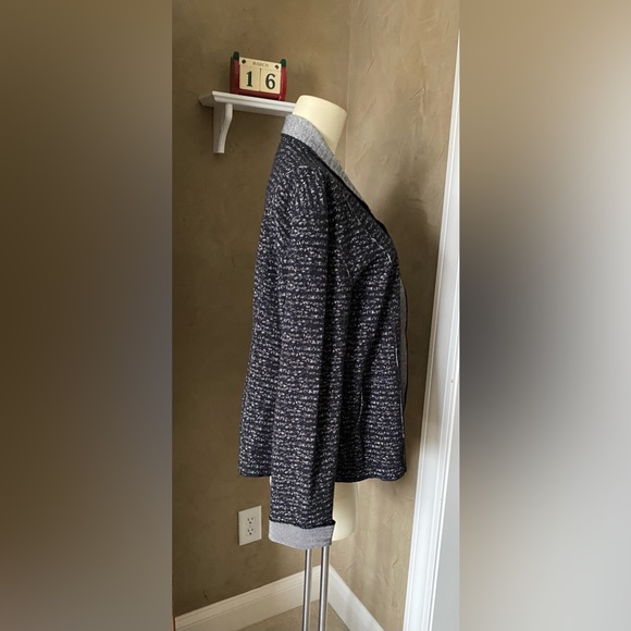 Tribal Spring blazer Jacket Cardigan black and white size 16 XL, 100% cotton - Picture 6 of 12